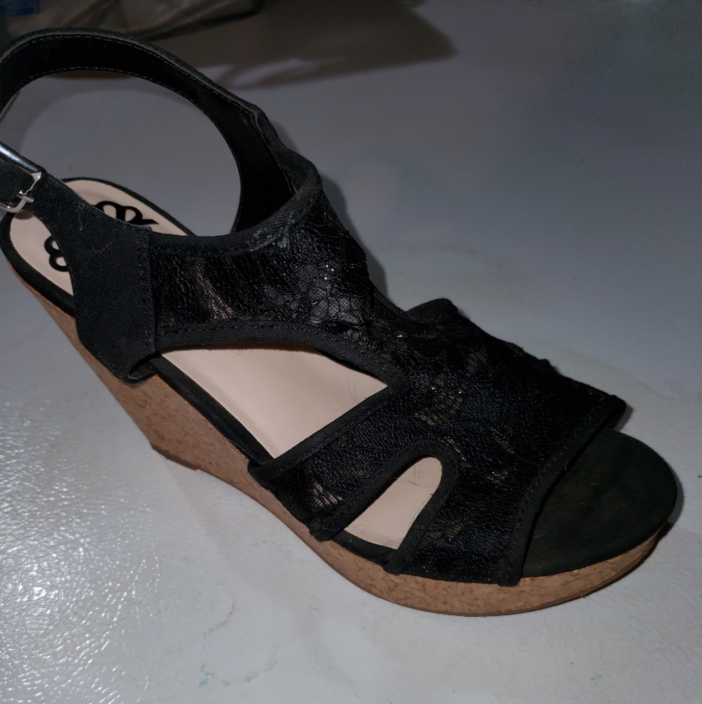 Lace Wedge Shoe